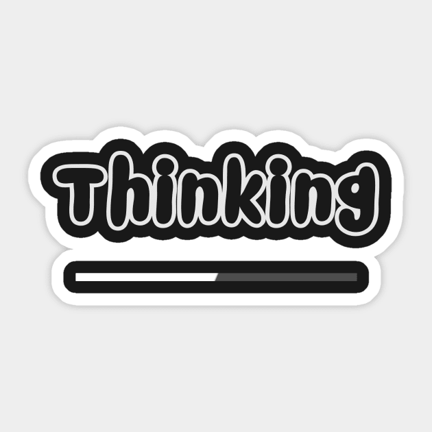 Thinking Sticker by mangobanana